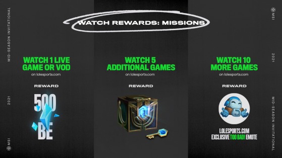 The in-game rewards you're guaranteed to get by watching MSI. - League of Legends