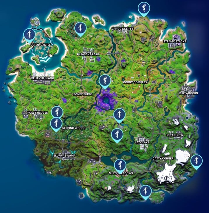 Fortnite Week 3 Challenge Where to find campfires Millenium