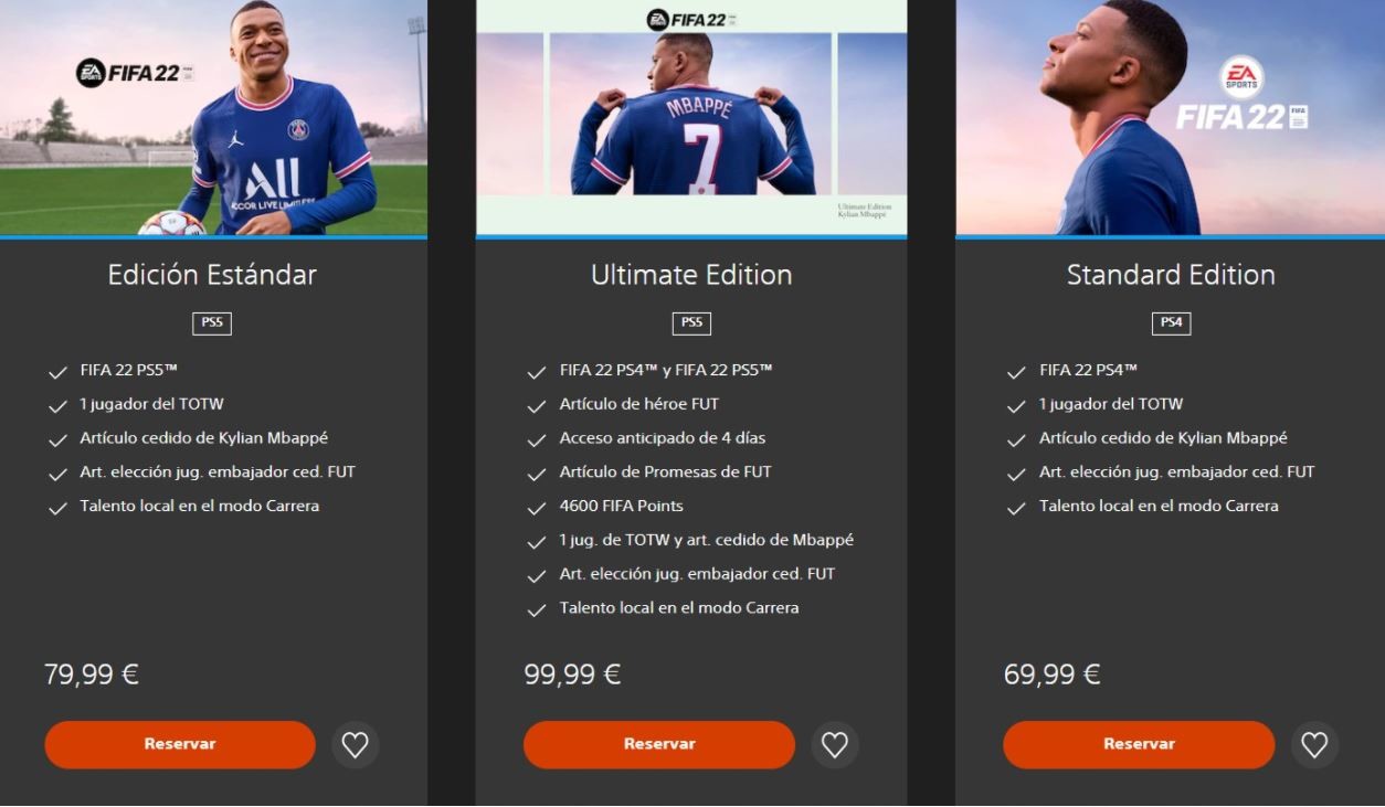 FIFA 22 Dual Entitlement only included in the Ultimate Edition Millenium