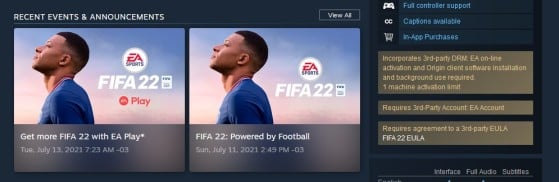 FIFA 22, Software