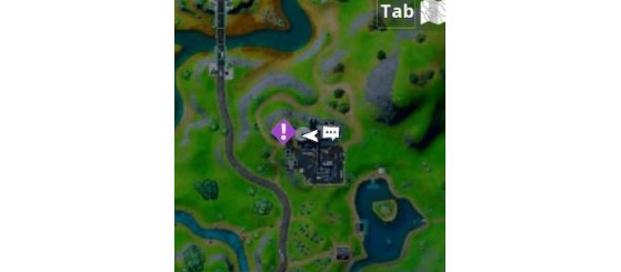 Location of the alien sample - Fortnite