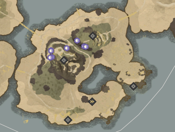 Blightcrag Locations in Cutlass Keys. - New World