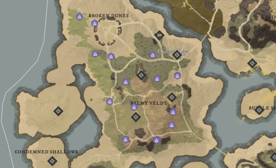 Dragonglory Locations in Cutlass Keys - New World
