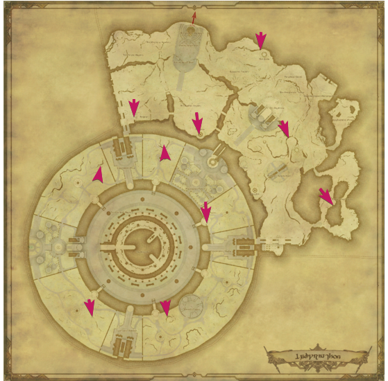 Aether Currents Labyrinthos Map - Final Fantasy XIV