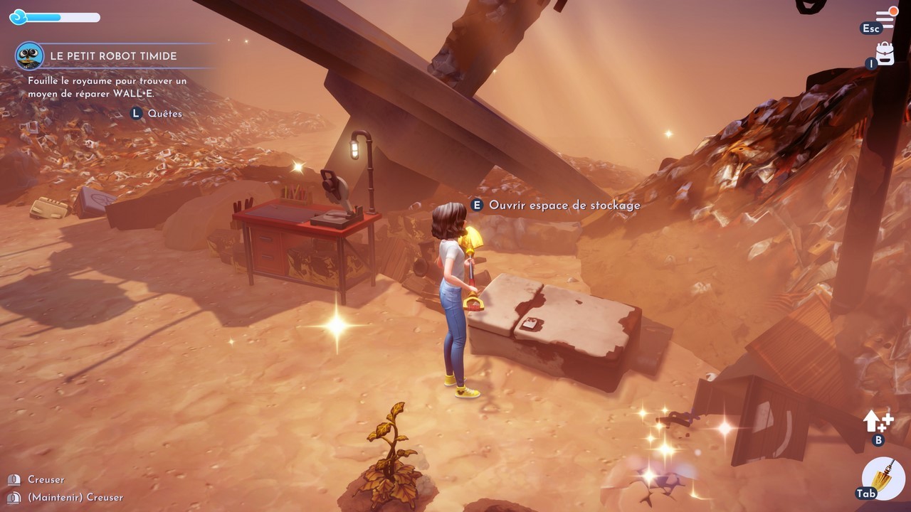 WallE Disney Dreamlight Valley How to fix the robot and take it to