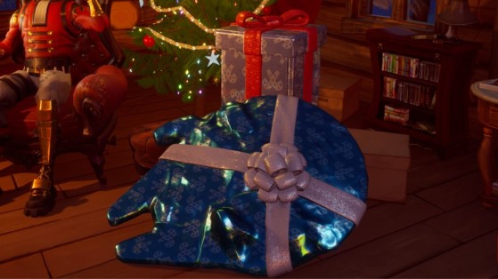 Which present to open in Fortnite to get the Millennium Falcon