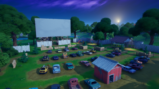 Outdoor movie theater - Fortnite