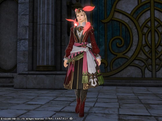 Ruby Carbuncle Attire screenshot FFXIV - Final Fantasy XIV