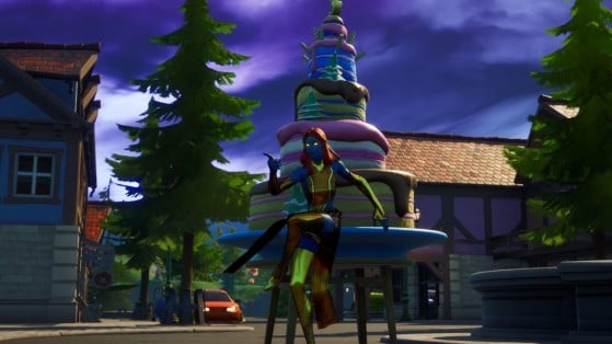 Fortnite 3rd Birthday Challenges: Dance in front of different Birthday Cakes