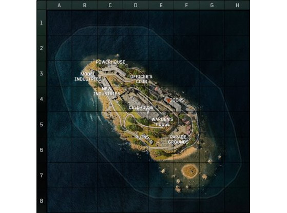 The Alcatraz map. - Call of Duty: Modern Warfare