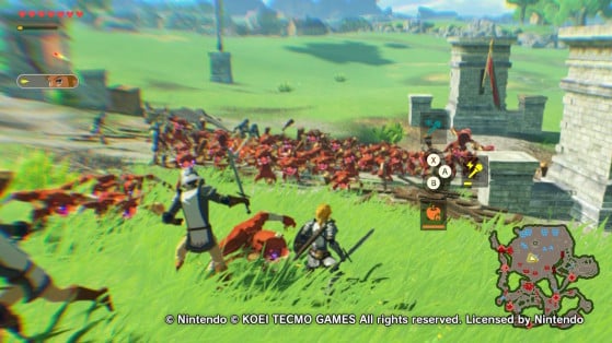 Using health. Image Source: Nintendo - Hyrule Warriors: Age of Calamity
