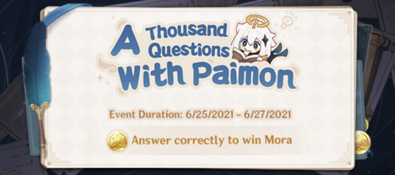Genshin Impact: 'A Thousand Questions With Paimon' event now available