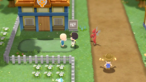 Get your Egg from the old man outside the Nursery. - Pokémon Brilliant Diamond & Shining Pearl