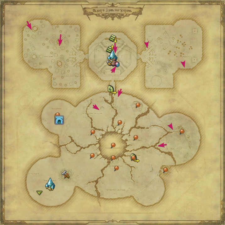 FFXIV: Locations of all the Aether Currents in Mare Lamentorum - Millenium