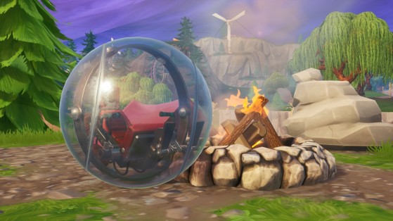 Fortnite: repair ballers with a campfire