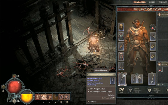 The items locations are relatively unchanged, but the epaulets have disappeared for the moment. The item also all take the same place. - Diablo 4