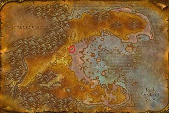 Location of Ogtinc in Azshara - World of Warcraft: Classic