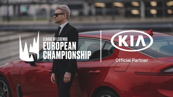 Quickshot, a pillar of LEC broadcast, in an ad for Kia, an official partner of the league. - League of Legends