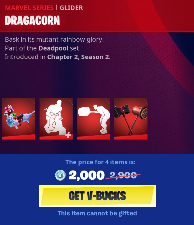 Fortnite Deadpool's glider, emotes and pickaxe have appeared Millenium