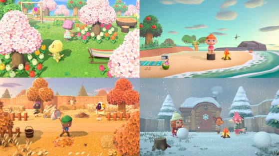 Animal Crossing: New Horizons: the seasons and their differences