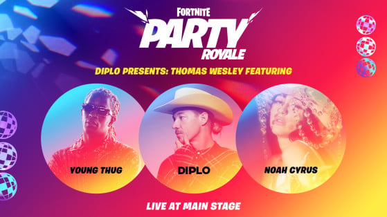 Fortnite: Young Thug, Diplo, Noah Cyrus concert in Party Royale