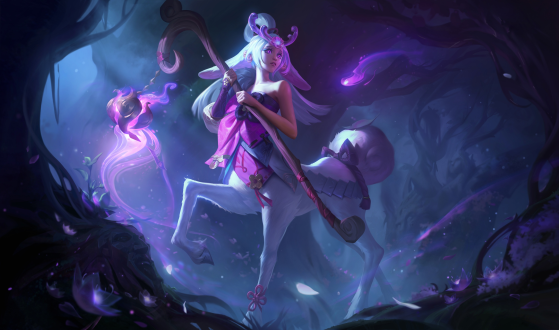 Another splasharts, linked to the first skin of Lillia - League of Legends