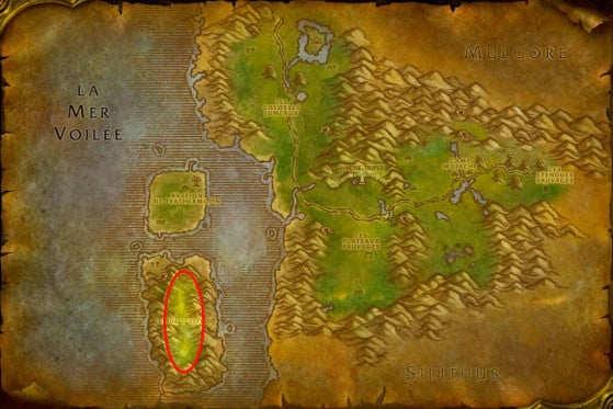 Location of the Chimeras in Feralas - World of Warcraft: Classic