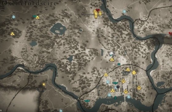 Location of the treasure map - Assassin's Creed Valhalla