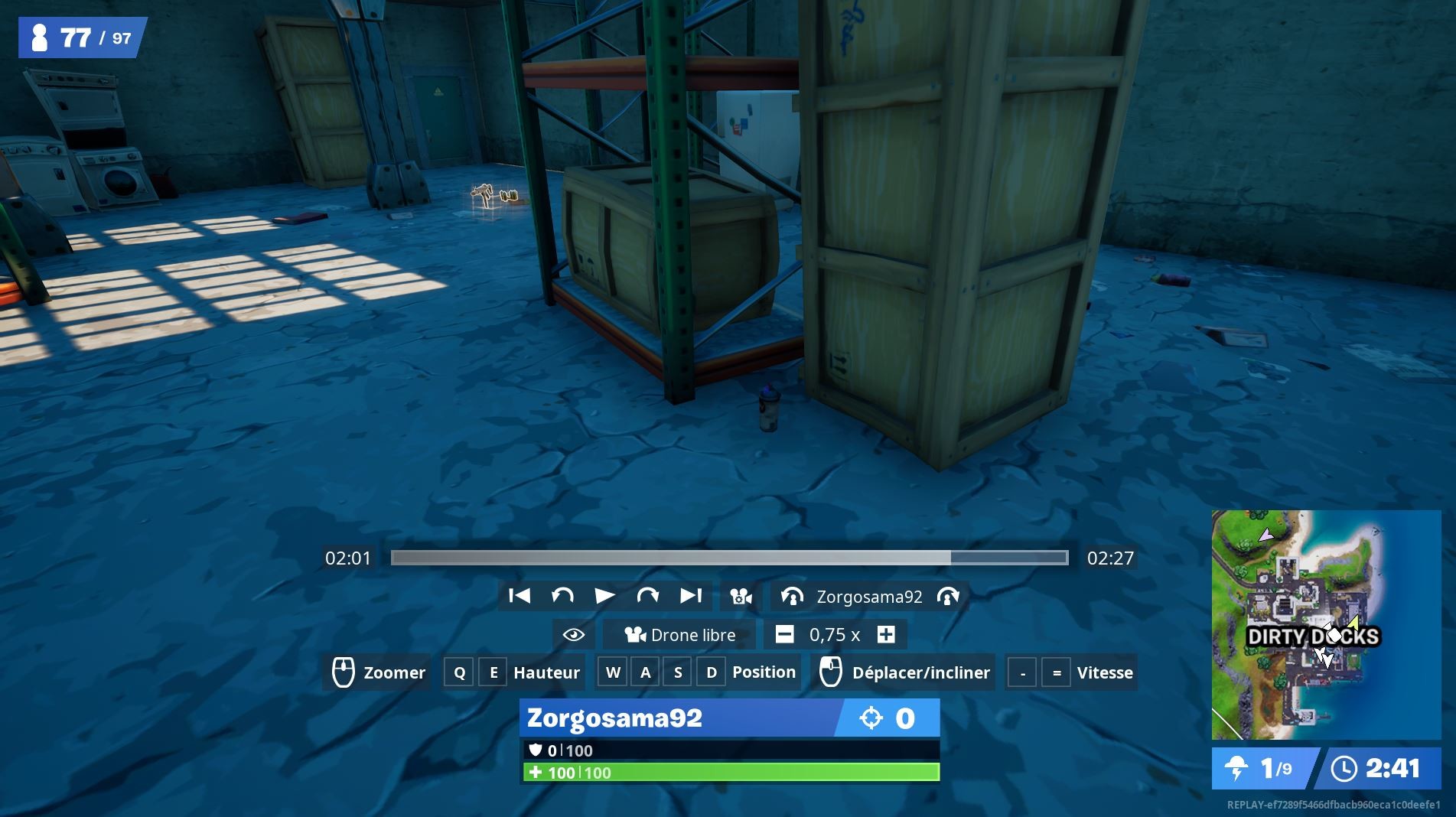 Fortnite Challenge Collect spray cans from warehouses in Dirty Docks