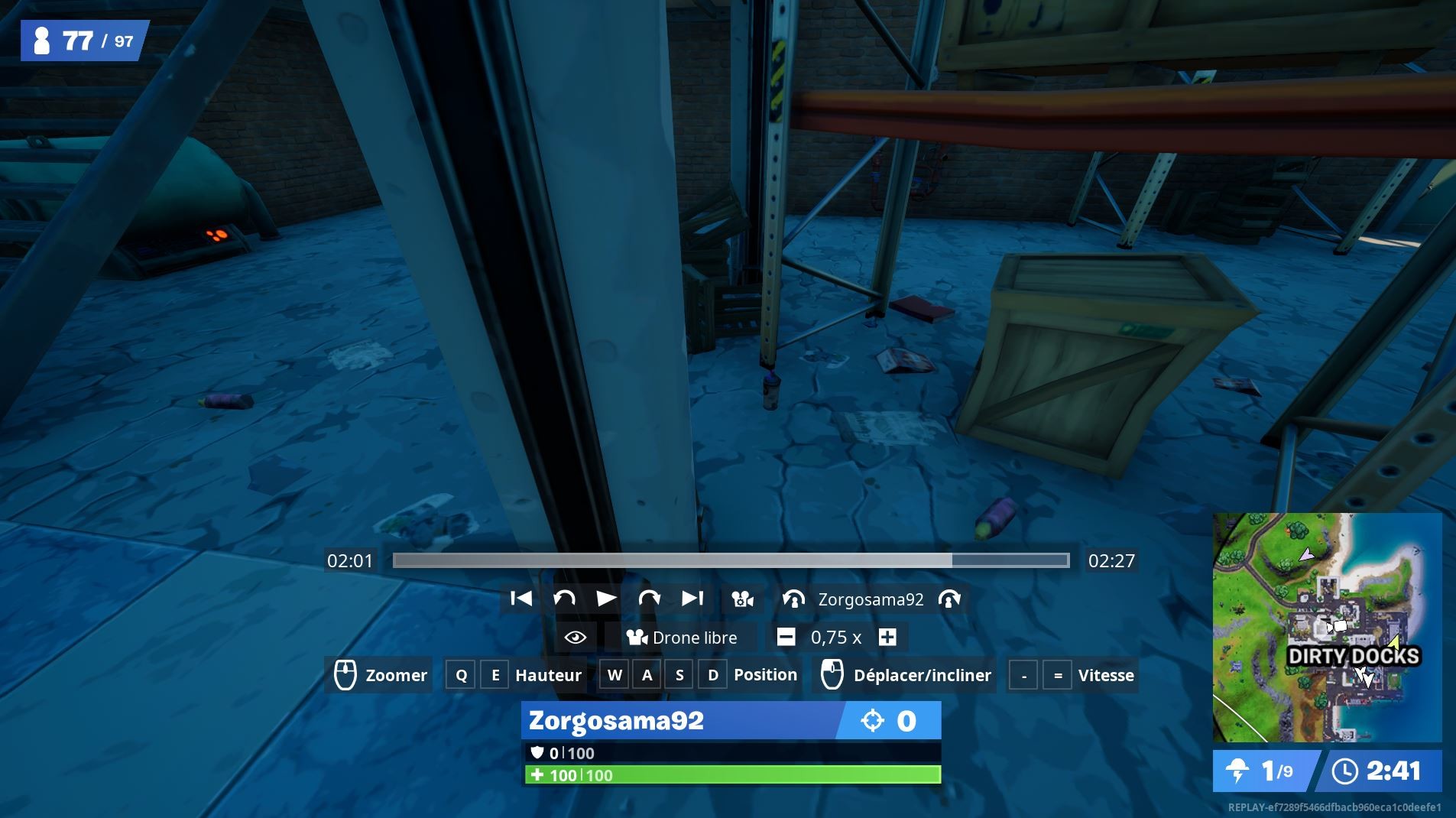 Fortnite Challenge Collect spray cans from warehouses in Dirty Docks