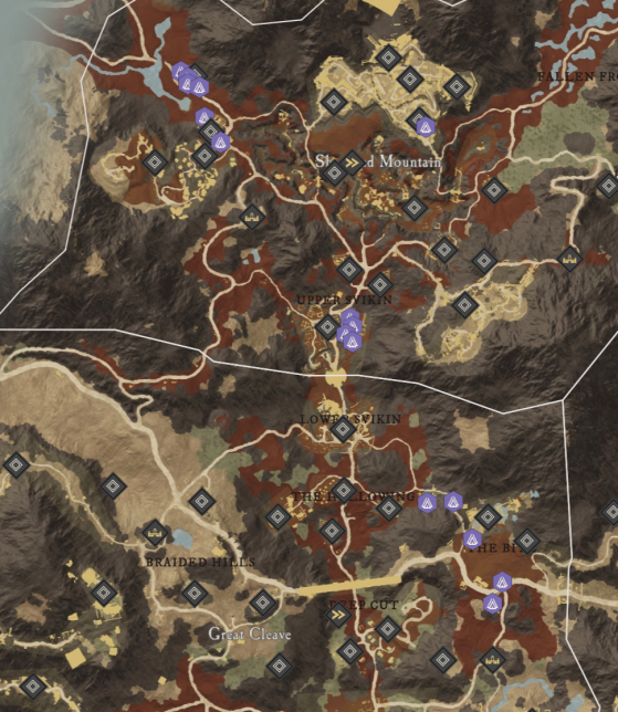 Salamander Snail Locations in Great Cleave & Shattered Mountain - New World