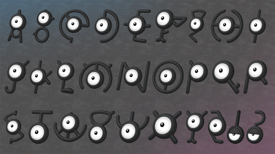 All 28 Unown in Brilliant Diamond & Shining Pearl - Pokémon Brilliant Diamond & Shining Pearl