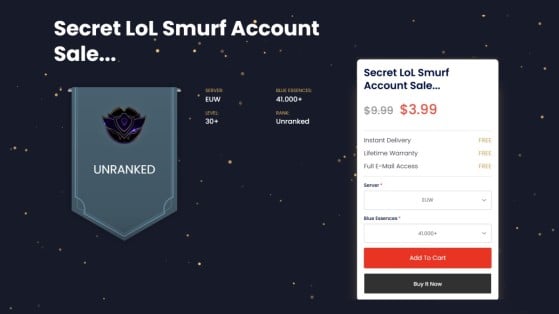 Buy LoL Level 30 Accounts - Accounts Of Legends