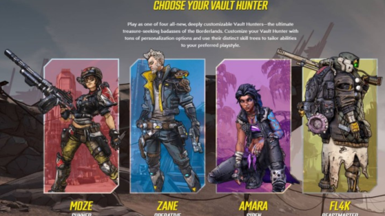 Borderlands 3: take a look at skills with diamonds, chevrons and hexagons