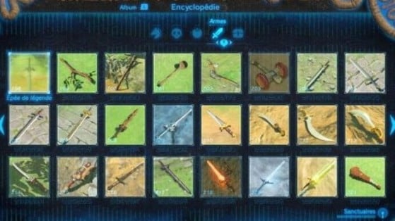 Zelda BotW, All weapons and shields