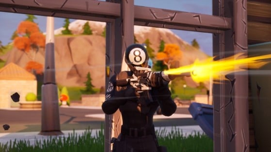 Fortnite: Eliminate an opponent while wearing the 8-Ball outfit